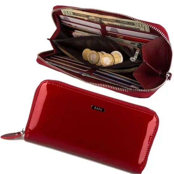 RFID Protection Wallet Rafa Red Wallet NWOT - Picture 3 of 8